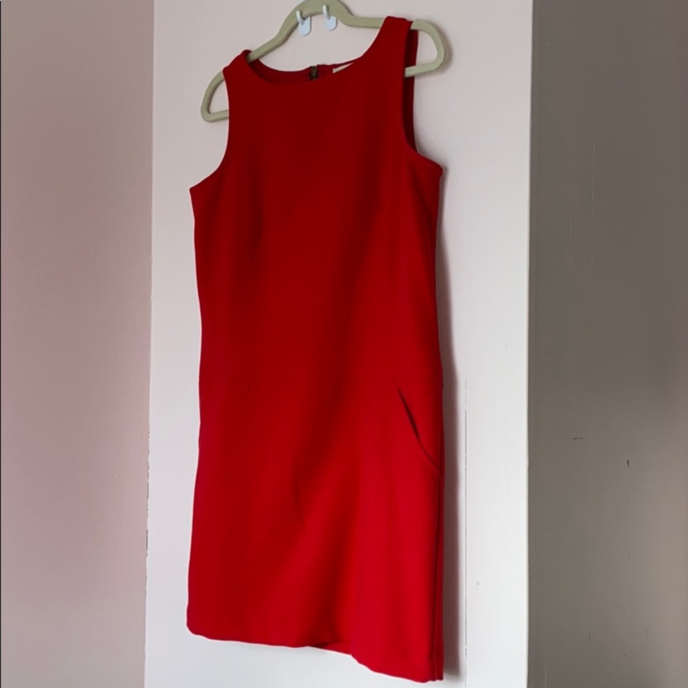 Ann Taylor Loft 6P Red Dress (w/ pockets!!)